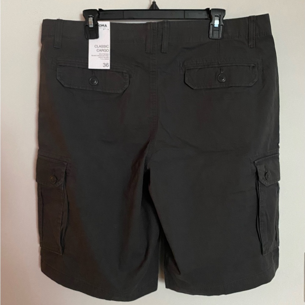 Sonoma Classic Cargo, Dark Gray, Men’s Shorts, New, 36, Gift / School / Casual - Picture 5 of 7